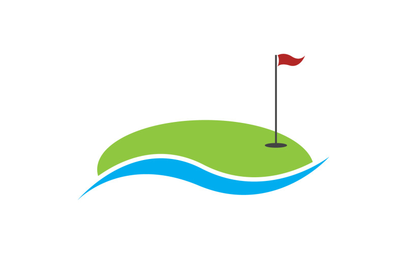 Golf logo sport vector version v5 Logo Template