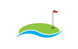 Golf logo sport vector version v5