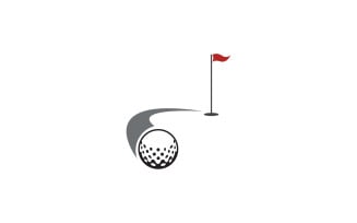 Golf logo sport vector version v8