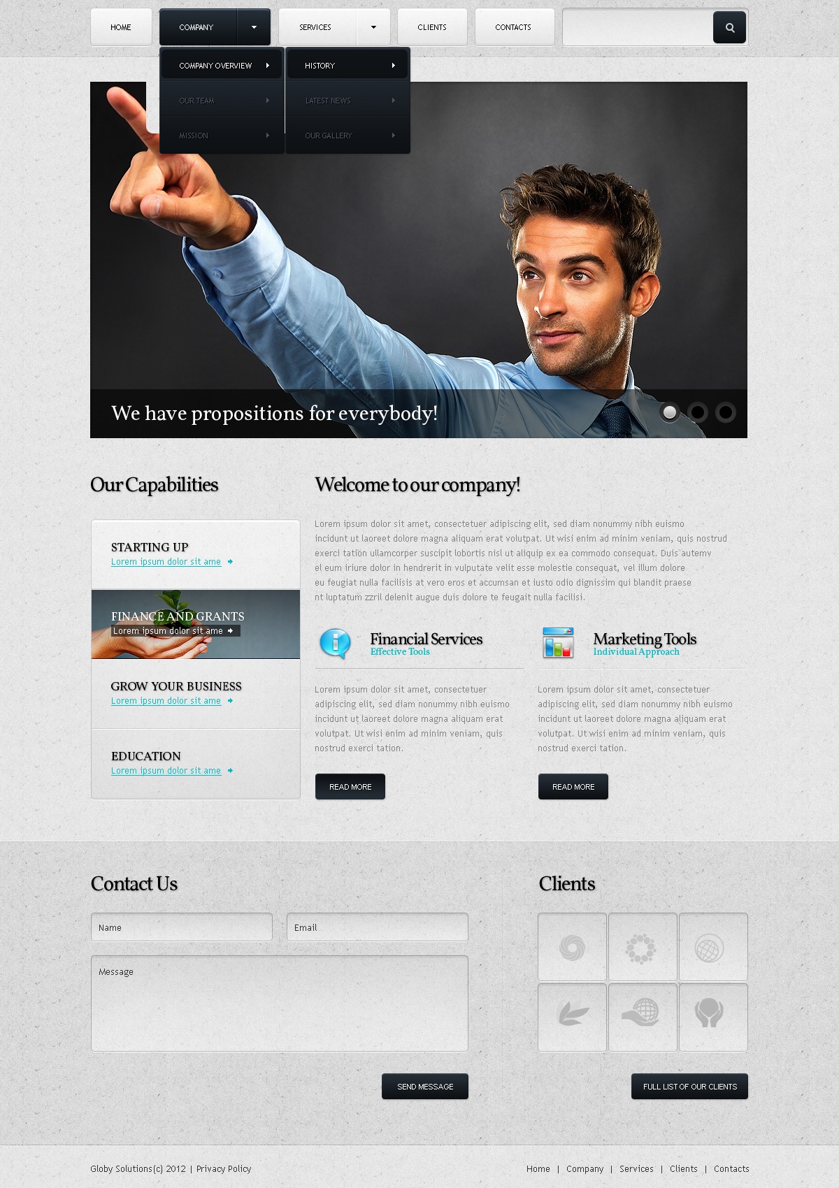 Business & Services Website Template #39056