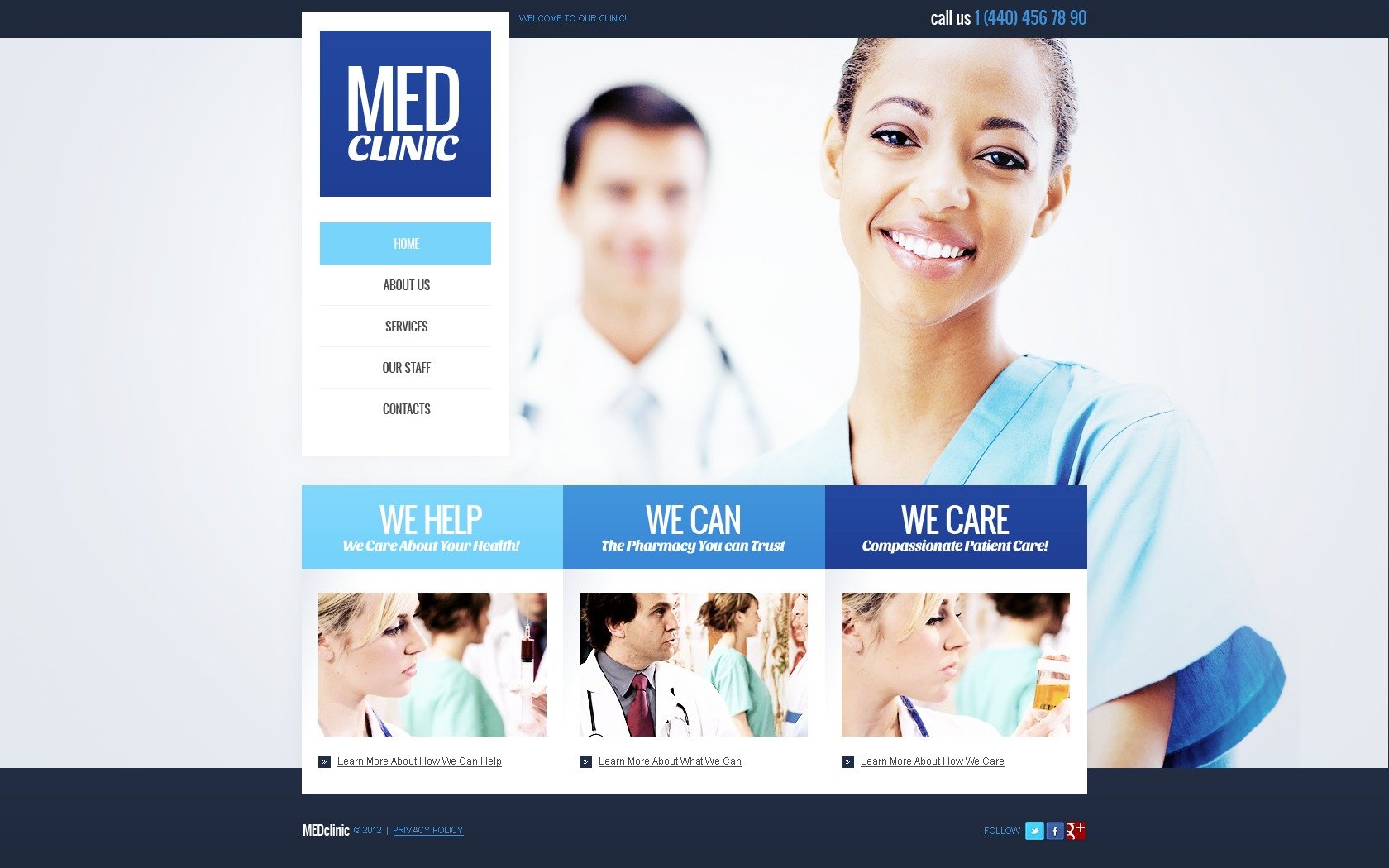 Medical Website Template 39067