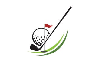 Golf logo sport vector version v34