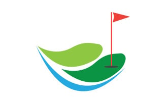 Golf logo sport vector version v53