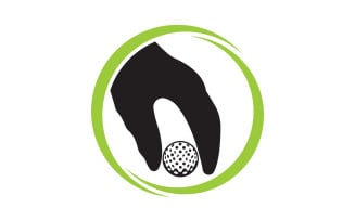 Golf logo sport vector version v55