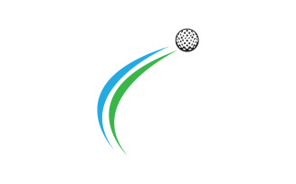 Golf logo sport vector version v57