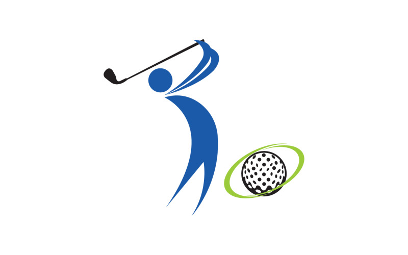 Golf logo sport vector version v60 Logo Template