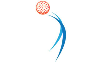 Golf logo sport vector version v61