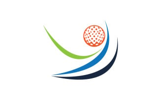 Golf logo sport vector version v62