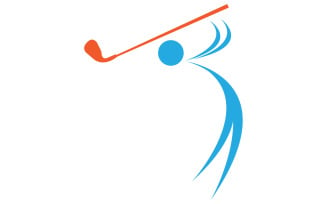 Golf logo sport vector version v64
