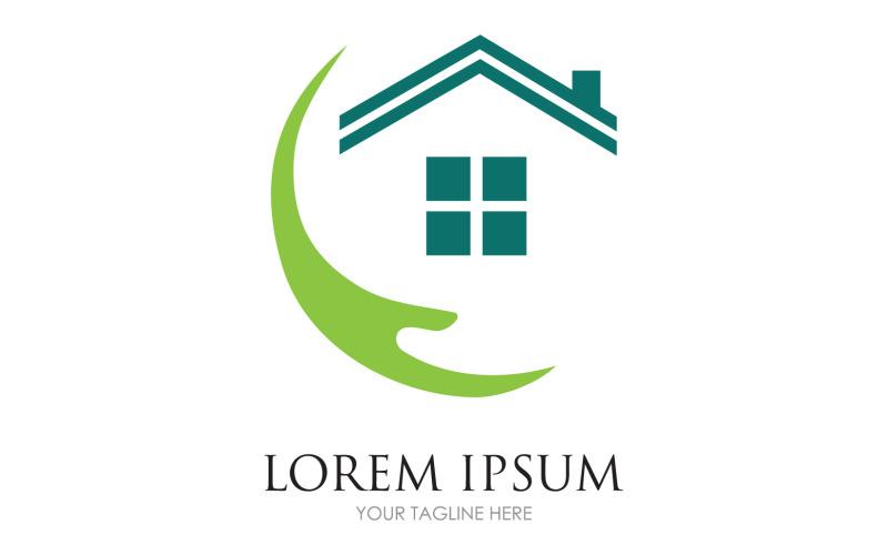 Home care building logo version v18 Logo Template