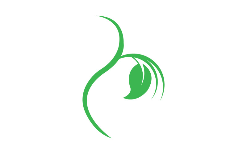 Leaf green ecology tree element icon version v43 Logo Template