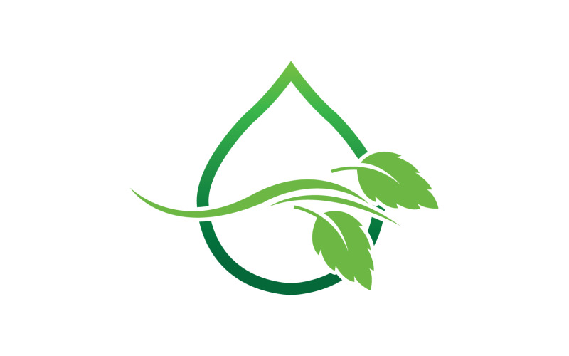 Leaf green ecology tree element icon version v61 Logo Template