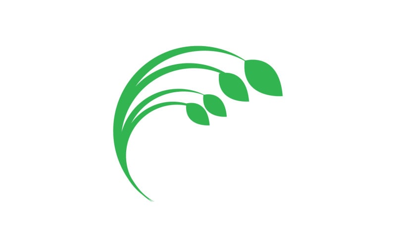Leaf green ecology tree element icon version v62 Logo Template