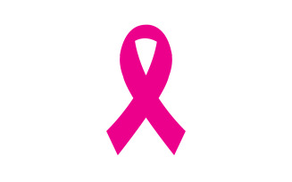Ribbon pink icon logo element version v10