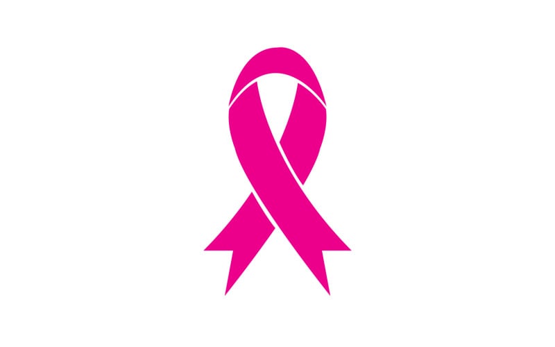 Ribbon pink icon logo element version v11 Logo Template