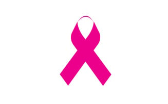 Ribbon pink icon logo element version v17
