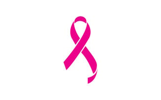 Ribbon pink icon logo element version v20