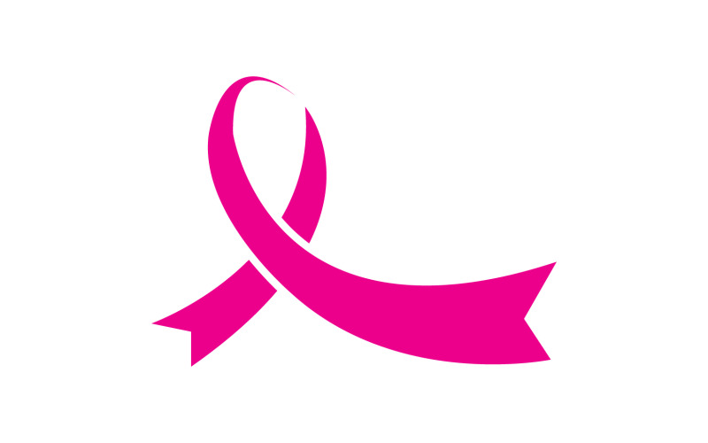 Ribbon pink icon logo element version v23 Logo Template