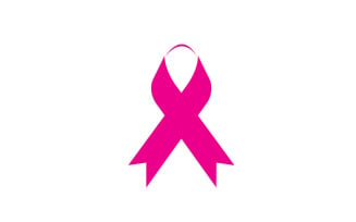 Ribbon pink icon logo element version v25