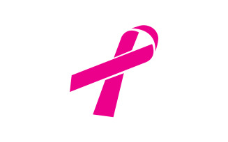 Ribbon pink icon logo element version v27