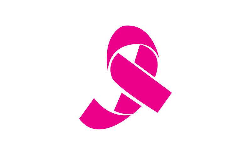 Ribbon pink icon logo element version v31 Logo Template