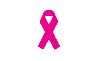 Ribbon pink icon logo element version v32
