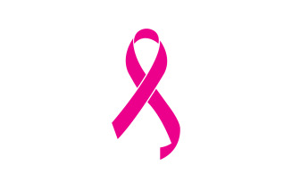 Ribbon pink icon logo element version v36