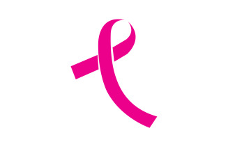 Ribbon pink icon logo element version v37