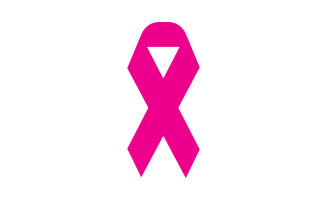 Ribbon pink icon logo element version v39
