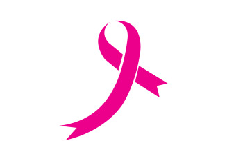 Ribbon pink icon logo element version v45