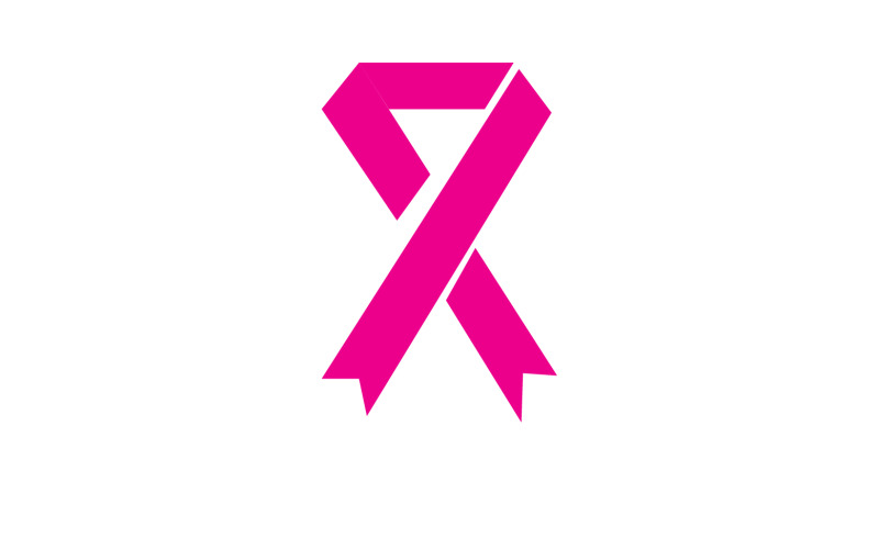 Ribbon pink icon logo element version v61 Logo Template