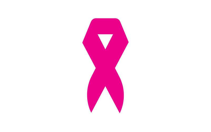 Ribbon pink icon logo element version v8 Logo Template
