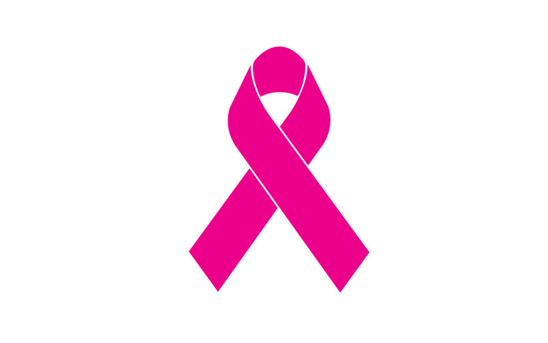 Ribbon pink icon logo element version v9 Logo Template