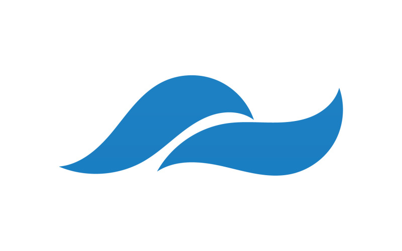 Wave water beach element version v28 Logo Template