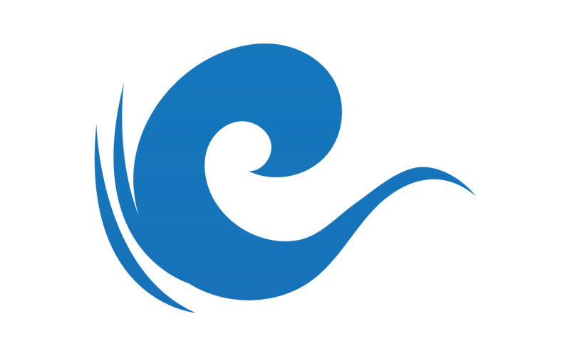 Wave water beach element version v33 Logo Template