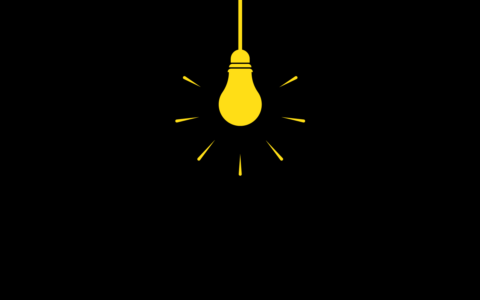 Bulb technology illustration logo flat design