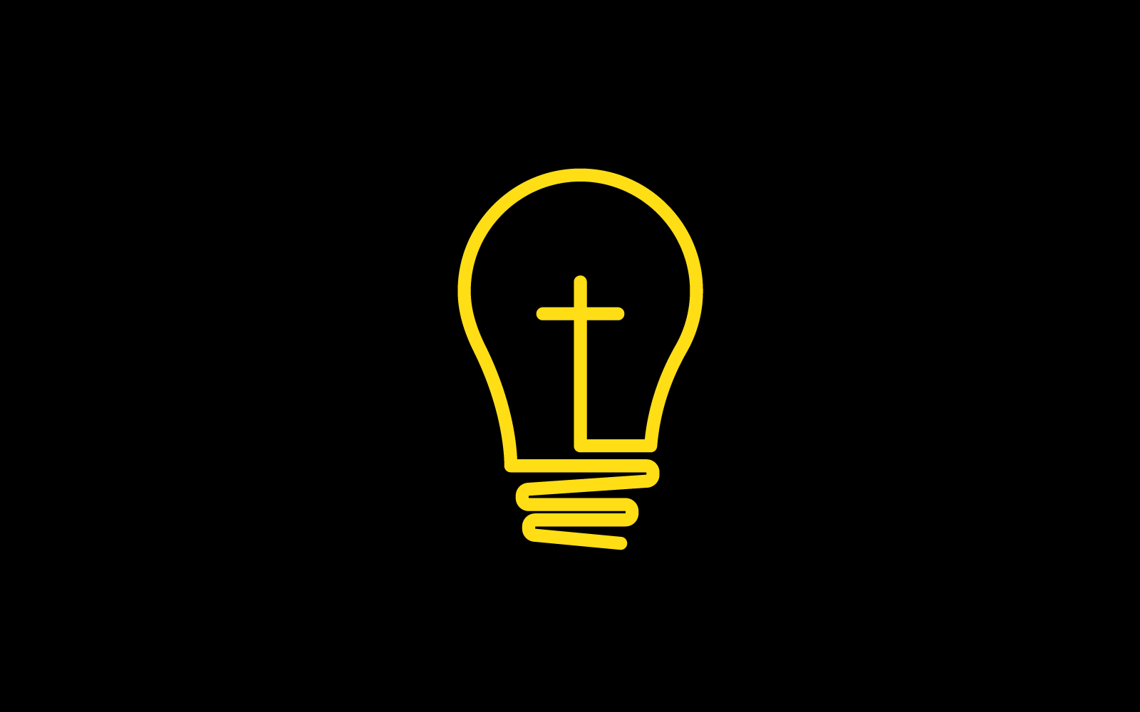 Church and bulb ilustration logo vector design