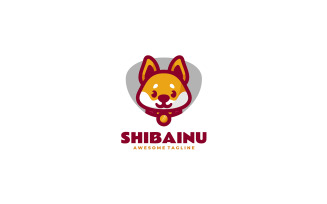 Shiba Inu Mascot Cartoon Logo Style