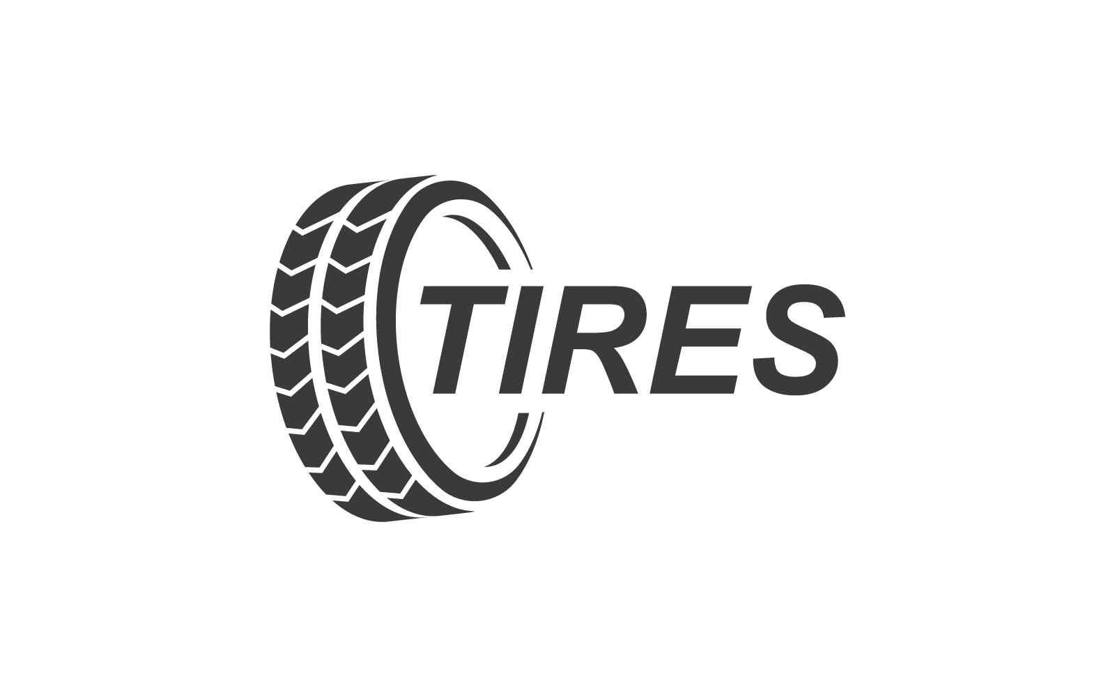 Tires illustration logo vector flat design template
