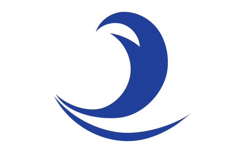Wave water beach element version v46 Logo Template