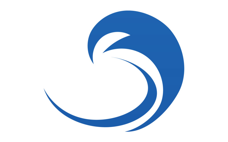 Wave water beach element version v54 Logo Template