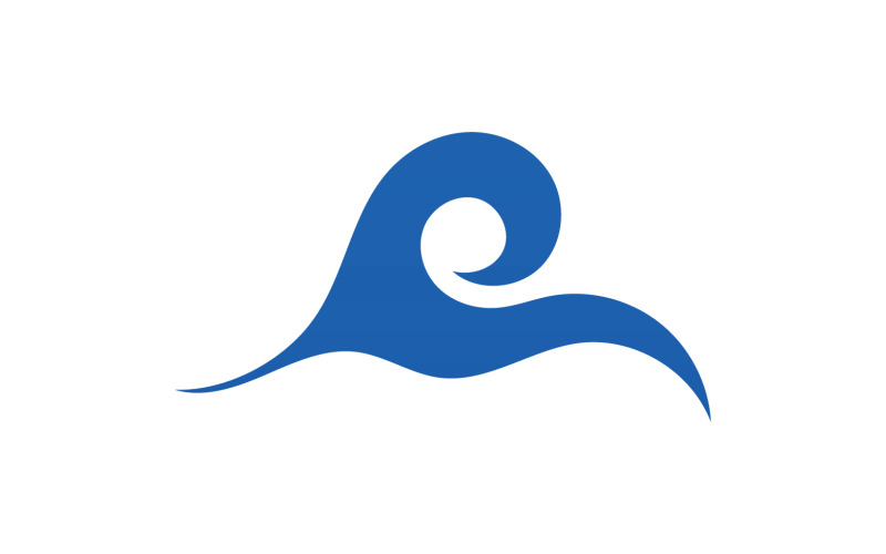 Wave water beach element version v56 Logo Template