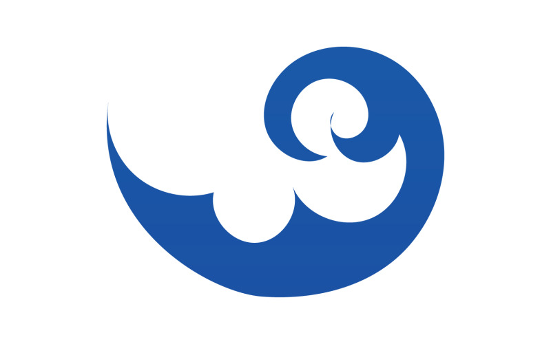 Wave water beach element version v59 Logo Template