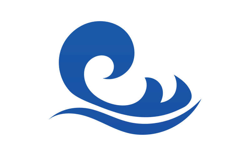 Wave water beach element version v61 Logo Template