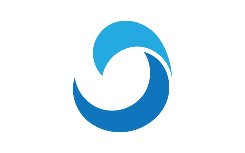 Wave water beach element version v63 Logo Template