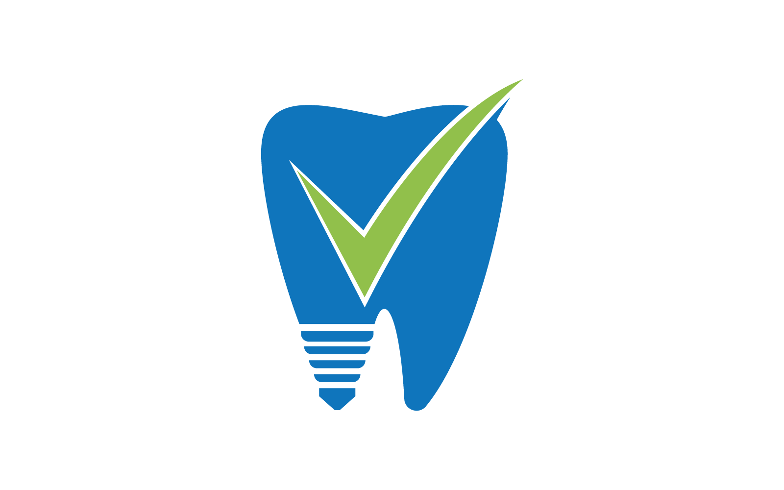 Dental template logo illustration flat design