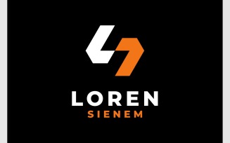 Letter L S Geometric Modern Logo
