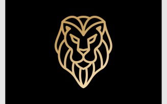 Lion Majestic Luxury Gold Logo