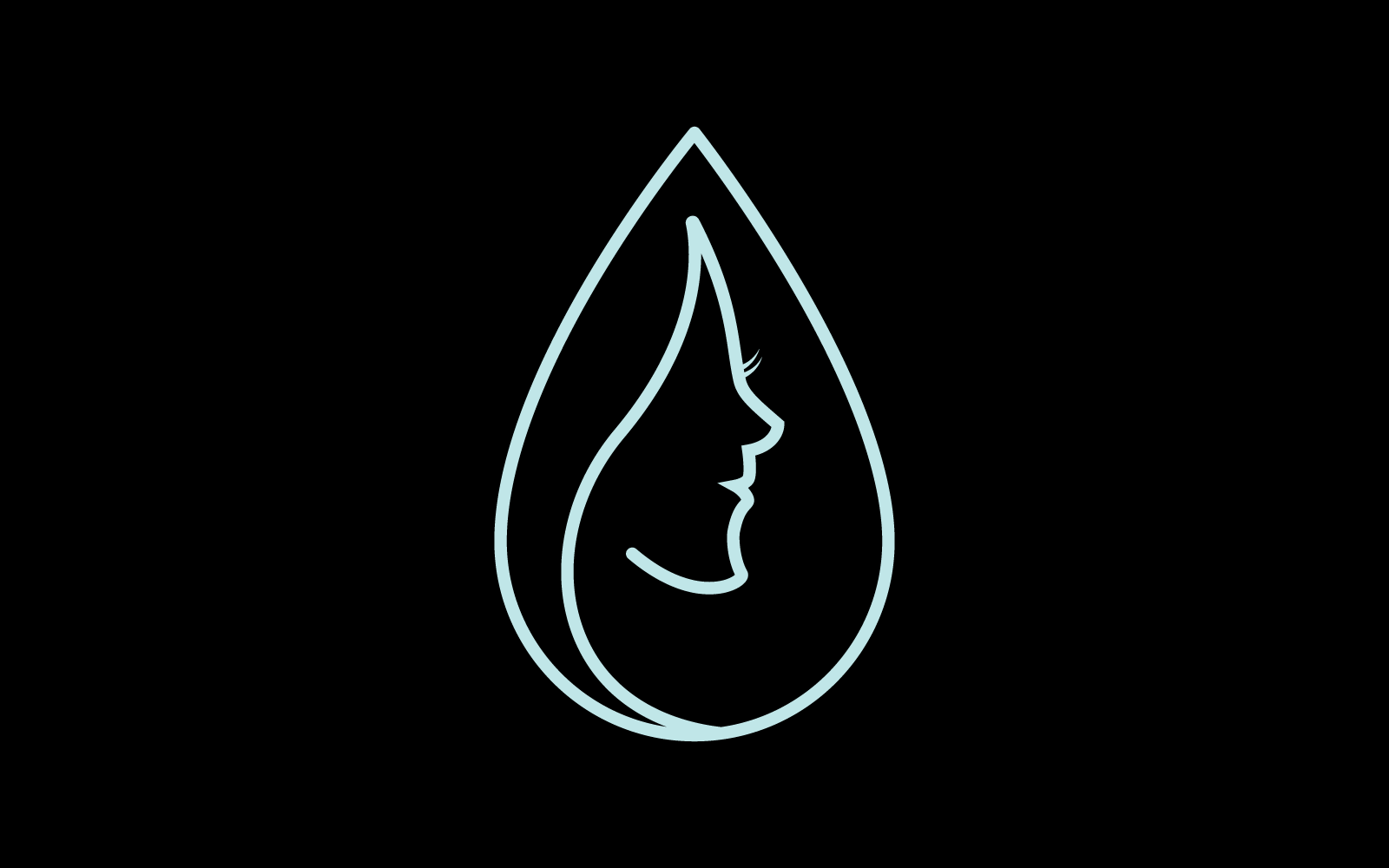 Piękna kobieta twarz logo szablon wektora projektu