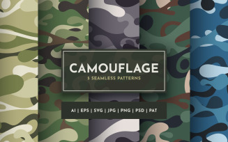 Set 5 Seamless Camouflage Patterns | 1